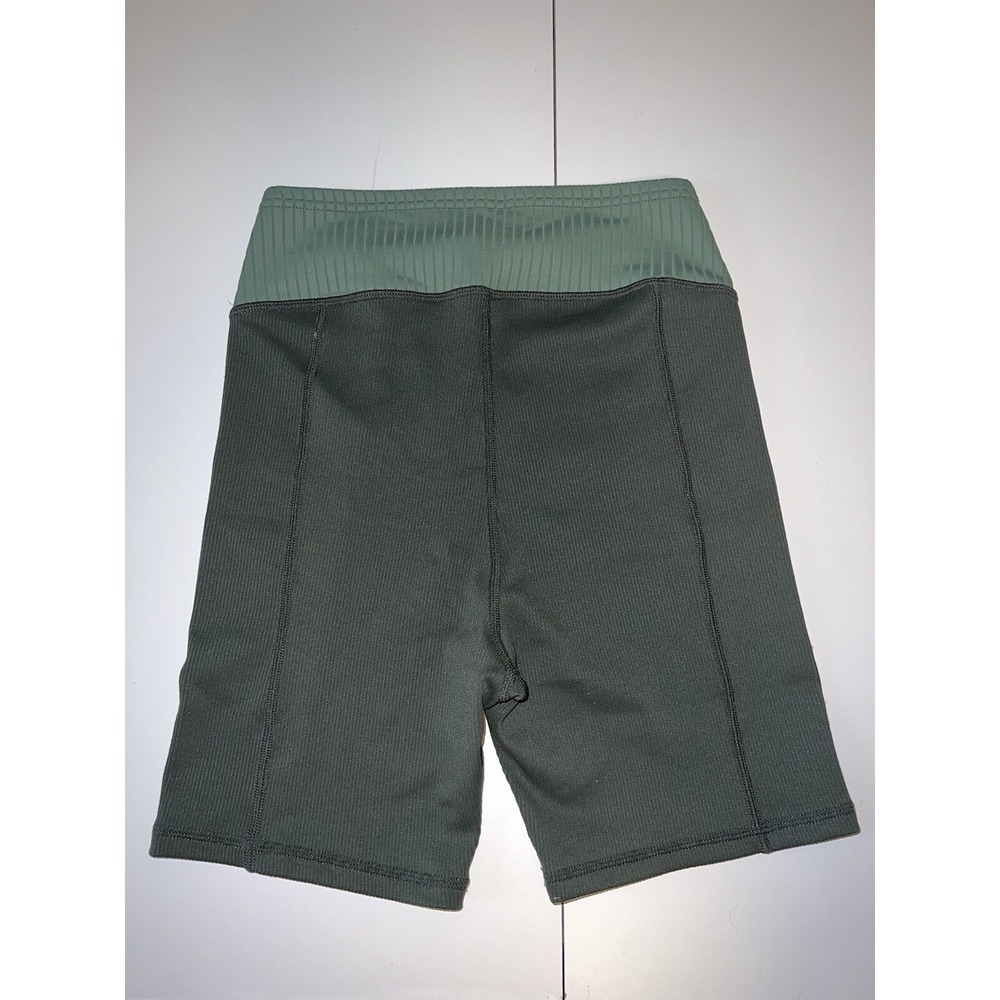 For Love & Lemons Size Small Dani Biker Shorts High Rise Green